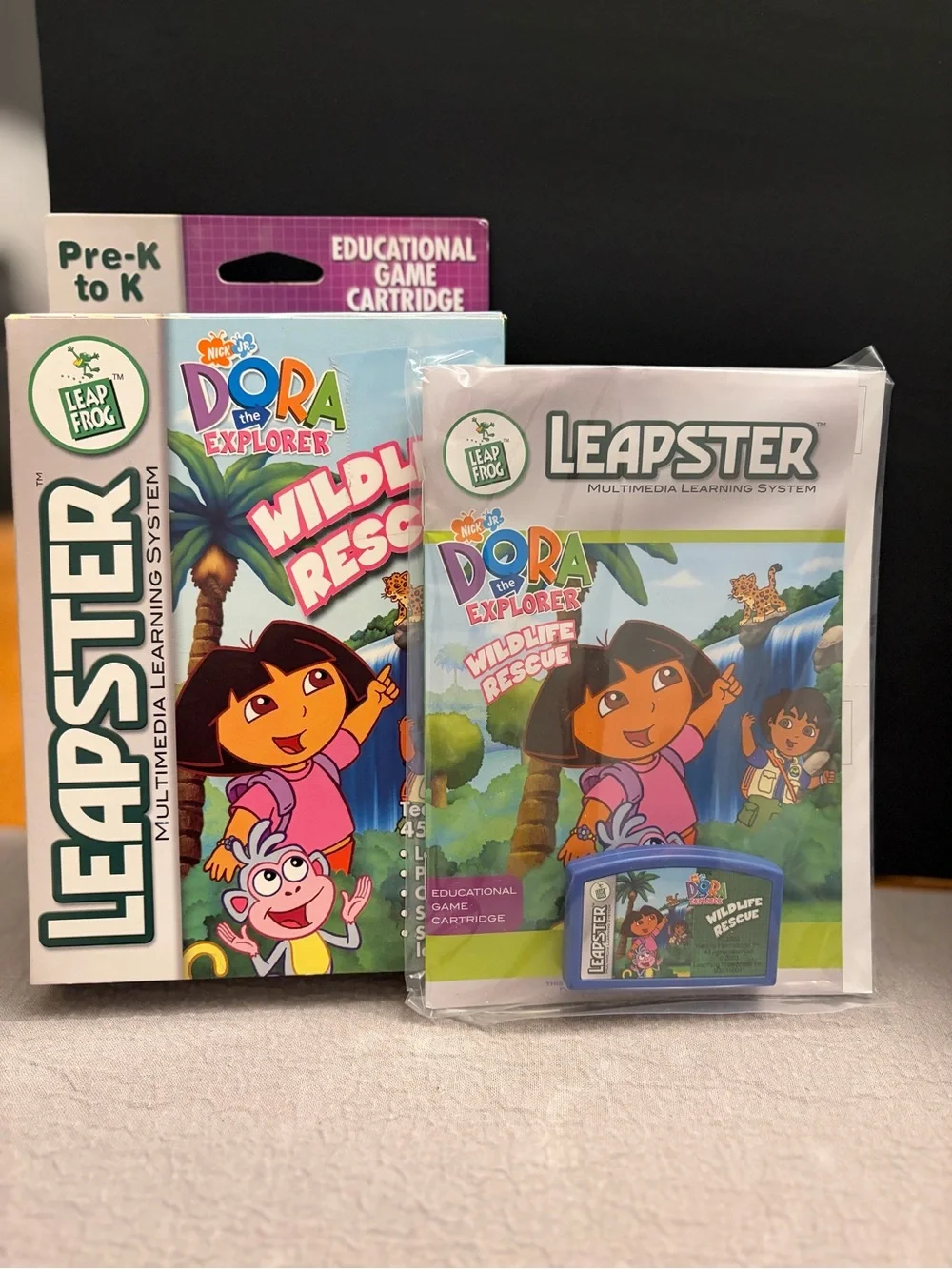 Lot of 6 LeapFrog Leapster Games - 4 Complete in Box CIB, Nemo Dora Incredibles